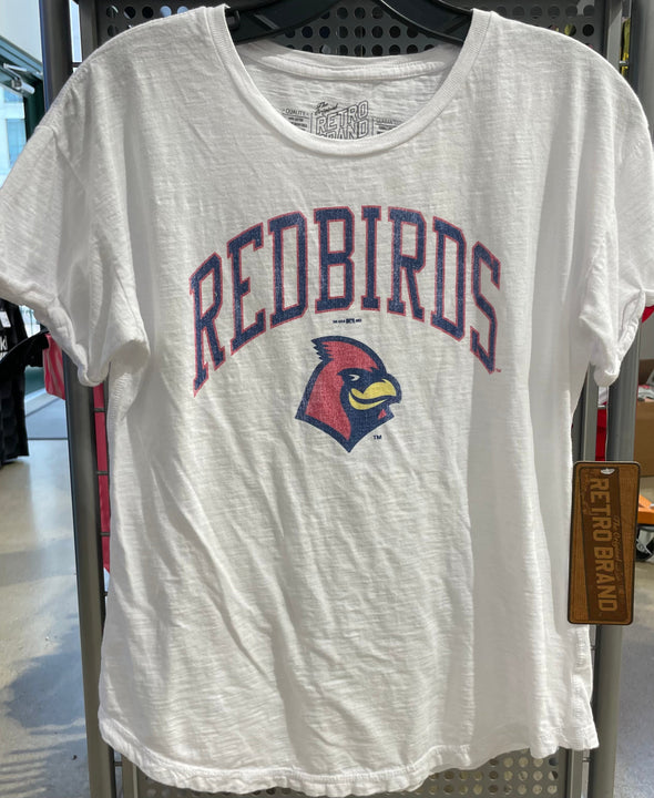 Memphis Redbirds  Womens Slub Rolled Sleeve Tee