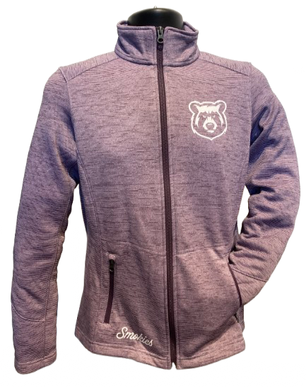 Ladies Purple Full Zip Jacket