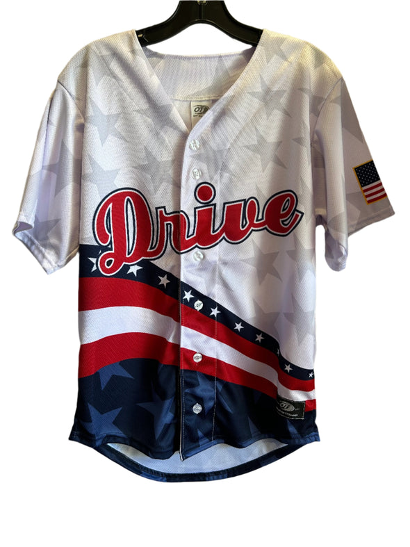 Greenville Drive OT Sublimated Stars/Stripes Replica On Field Jersey