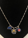 Iowa Cubs 3 Charm Necklace