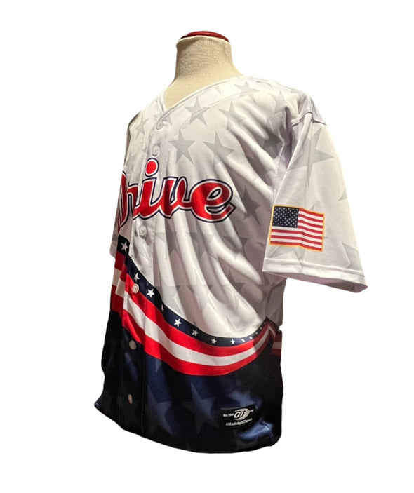 Greenville Drive OT Sublimated Stars/Stripes Replica On Field Jersey