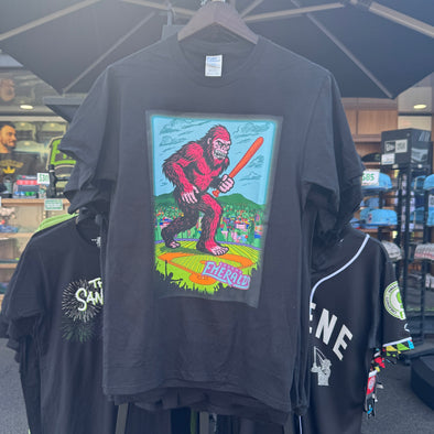 Eugene Emeralds Neon Black Tiger Artwork T-Shirt