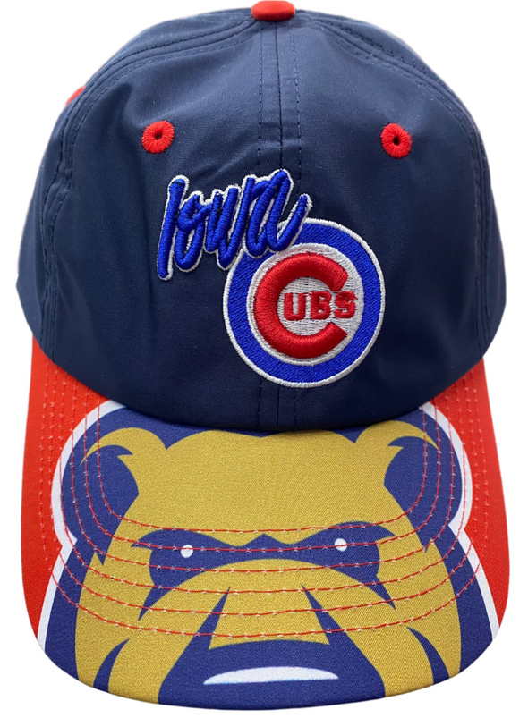 Youth Iowa Cubs Gene Cap, Navy/Red