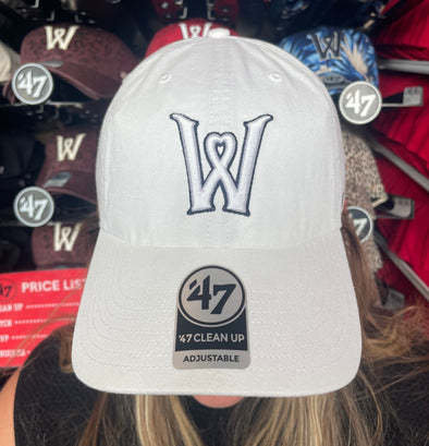 Worcester Red Sox All White Heart W Clean Up