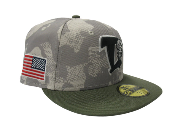 Lansing Lugnuts 2025 New Era Armed Forces 5950 Fitted Hat