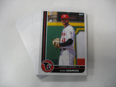 Lansing Lugnuts 2025 Team Baseball Card Set