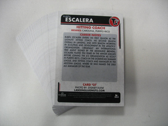 Lansing Lugnuts 2025 Team Baseball Card Set