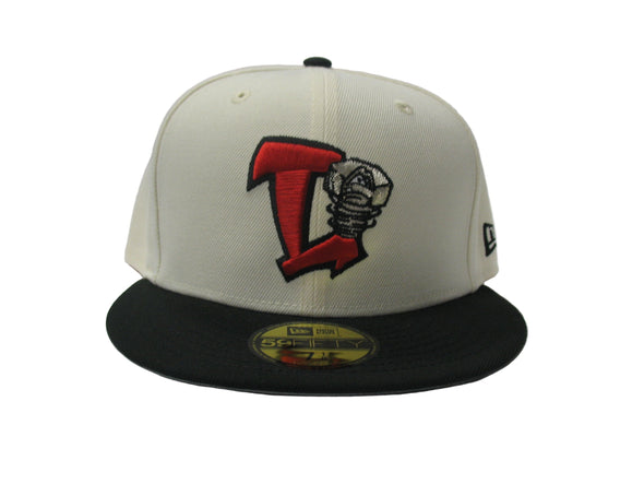 Lansing Lugnuts New Era 5950 Cream/Black Fitted Cap