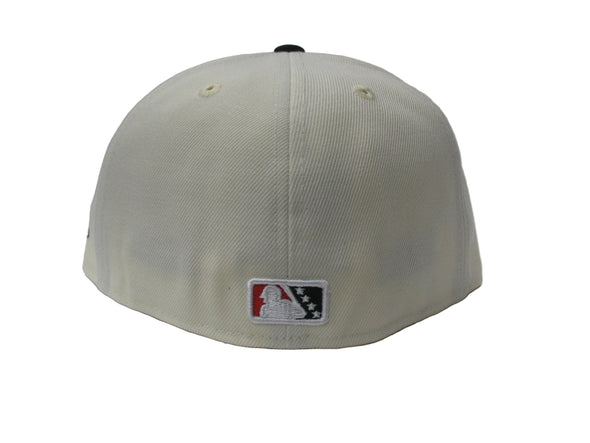 Lansing Lugnuts New Era 5950 Cream/Black Fitted Cap