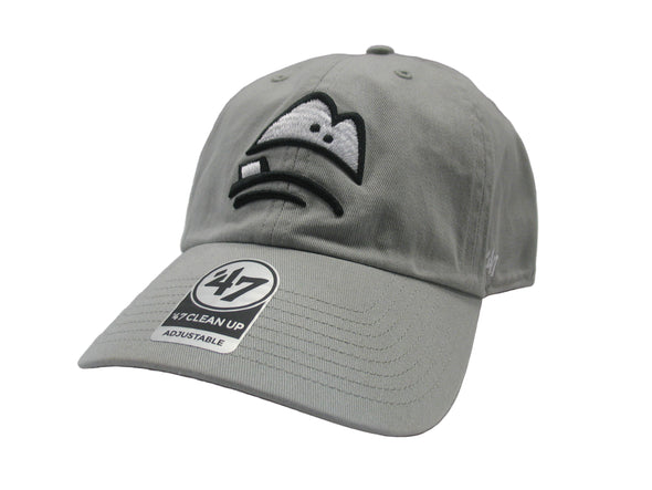 Lansing Lugnuts '47 Brand Light Gray Clean Up Adjustable Hat