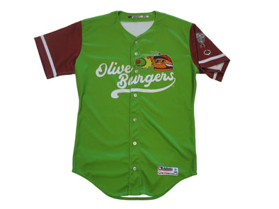 Lansing Olive Burgers Authentic Replica Adult Jersey