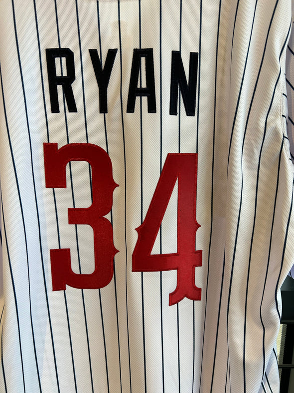 Round Rock Express Customized Sim-Stitch Home Pinstriped Jersey