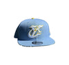 Amarillo Sod Poodles Yellow City Pigweeds New Era Blue YC 950 Snapback