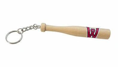 Worcester Red Sox Natural Bat Keychain