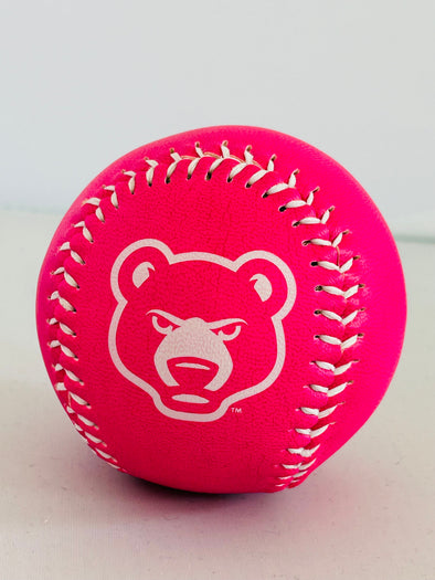 South Bend Cubs Logo Ball Pink, Flowers