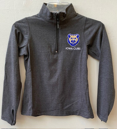 Youth Iowa Cubs Quarter Zip, Charcoal