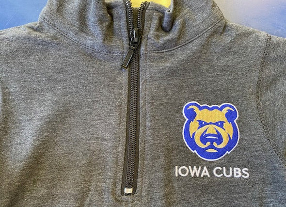 Youth Iowa Cubs Quarter Zip, Charcoal