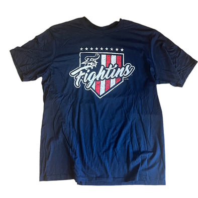 Goteez Reading Fightin Phils Home Plate American Flag T-Shirt