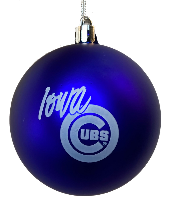 Iowa Cubs Ornament, Royal