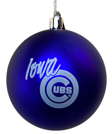 Iowa Cubs Ornament, Royal