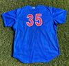 Men's Iowa Cubs Game Worn Royal Jersey #35