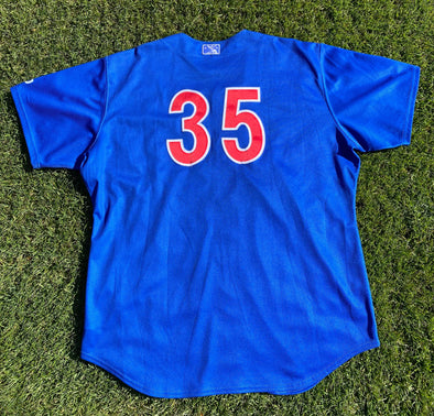 Men's Iowa Cubs Game Worn Royal Jersey #35