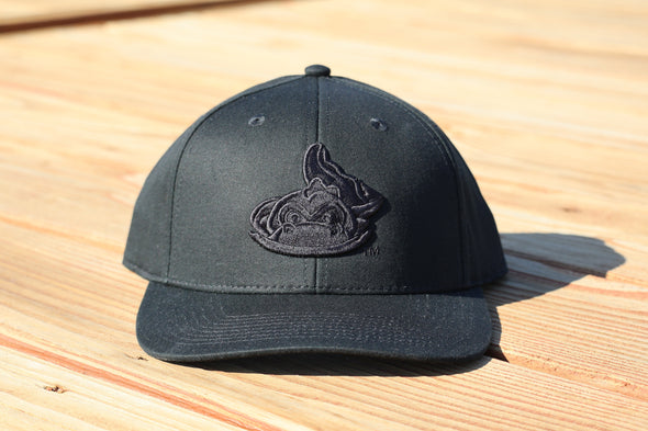 Black on Black Premium Modern Trucker Solid Back