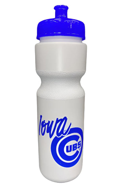 Iowa Cubs Water Bottle, Royal/White