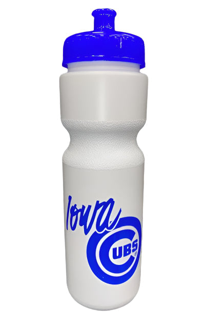 Iowa Cubs Water Bottle, Royal/White