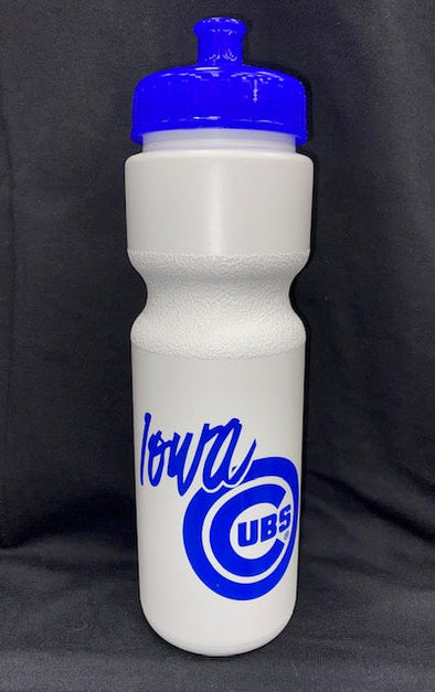 Iowa Cubs Water Bottle, Royal/White
