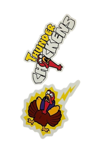 Hartford Yard Goats Thunder Chickens Double-Up Stickers