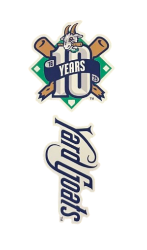 Hartford Yard Goats 10 Year Double-Up Stickers