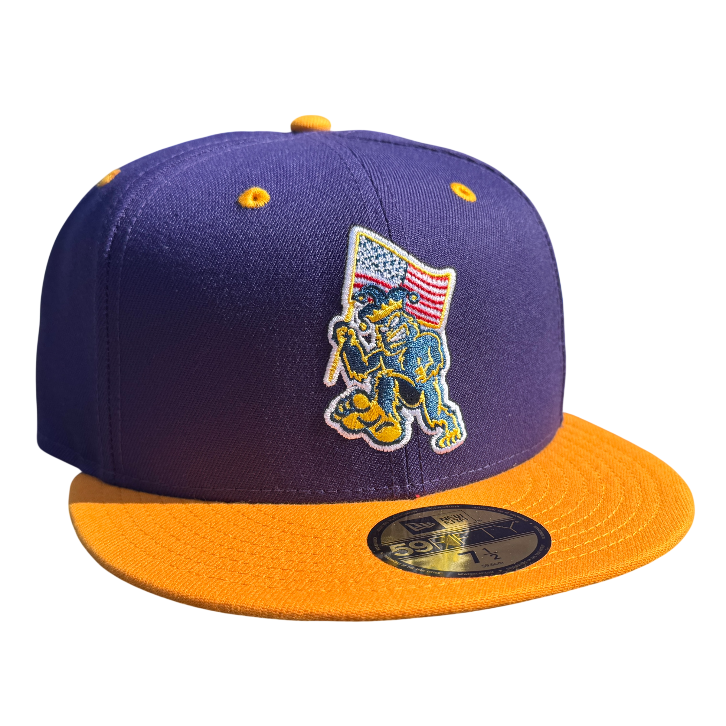 Eugene Emeralds Pranksters Purple/Yellow 59FIFTY Fitted Cap