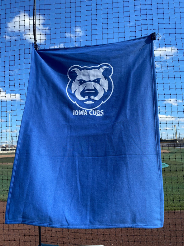 Iowa Cubs Sweatshirt Throw Blanket, Royal