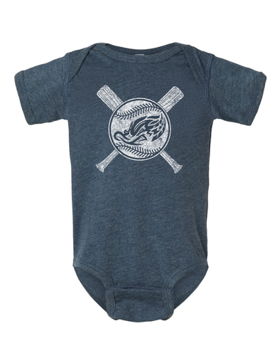 Denim Bat Cross Onesie