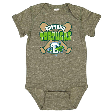 MILITARY GREEN INFANT ONESIE