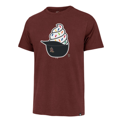 Timber Rattlers '47 Brand Cardinal Ice Cream Helmet Tee