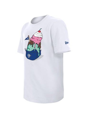 Hartford Yard Goats New Era Youth Ice Cream Tee