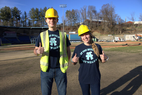 The Asheville Tourists Homage If You Build It T-shirt