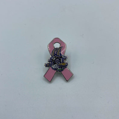 Hartford Yard Goats Pink Ribbon Pin