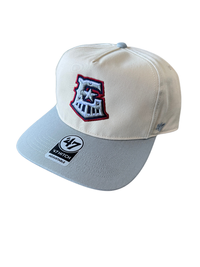 Round Rock Express 47 Brand Natural/Storm Gray E-Train Hitch Cap