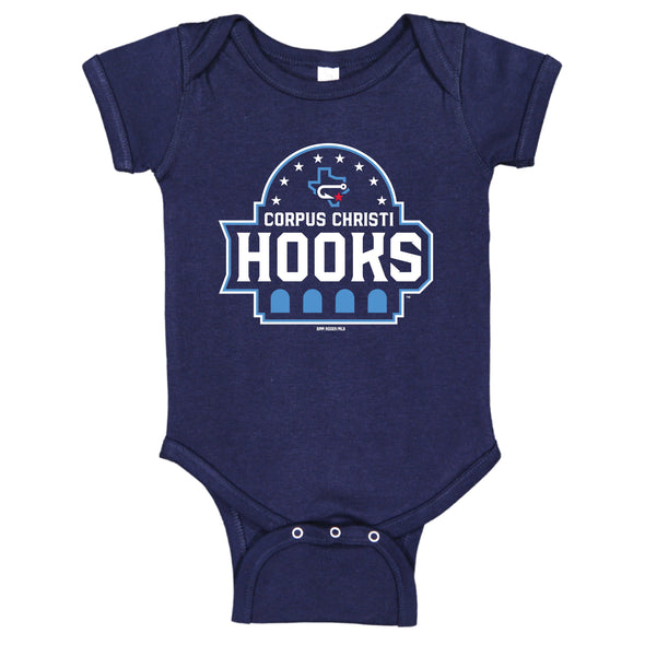 Infant Onesie Primary Logo - Navy