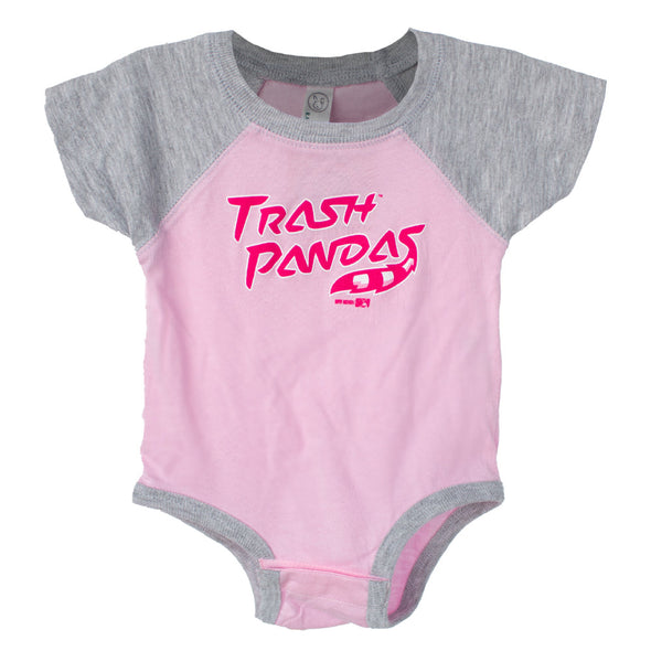 Infant Vintage Pink Trash Pandas Onesie