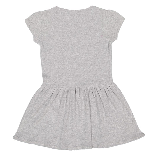 Infant Tonal Trash Pandas Heather Grey Dress