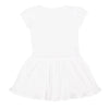 Infant Tonal Trash Pandas White Dress