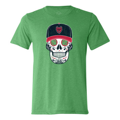 Men's Demonios Copa Sugar Skull Tee, Green