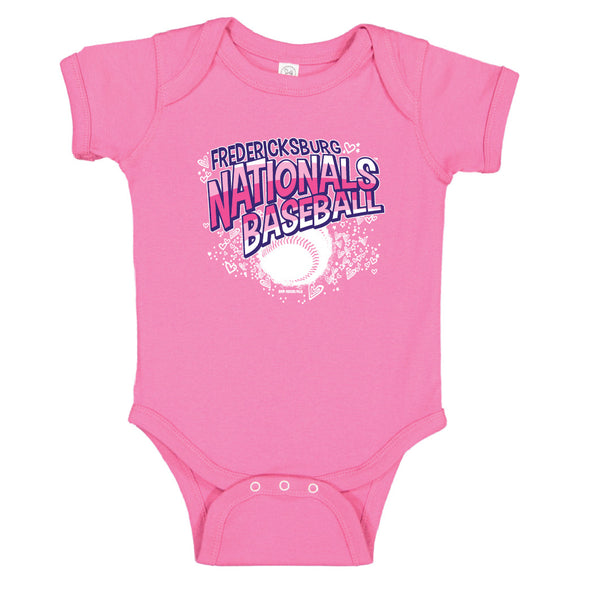 Infant Pink FredNats Onesie