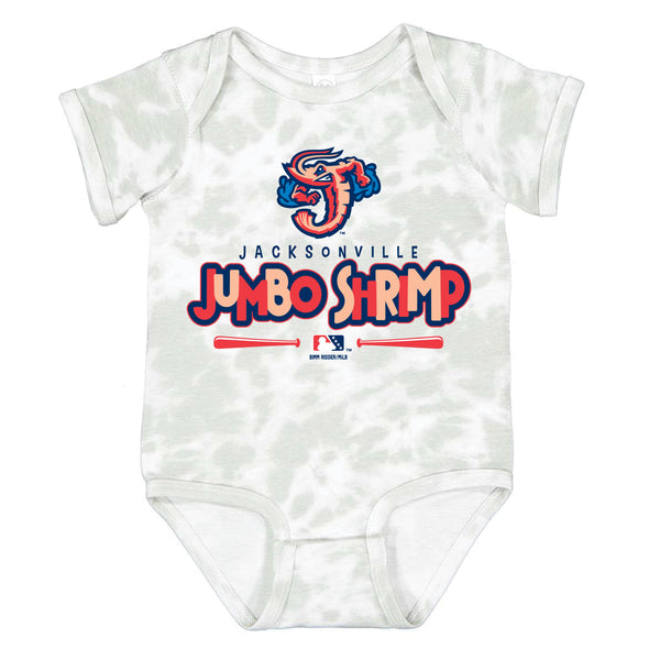 Jacksonville Jumbo Shrimp BR Haze Tie Infant Bodysuit