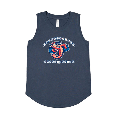 Jacksonville Jumbo Shrimp Bimm Ridder Yth Girls Denim Folklore Tank