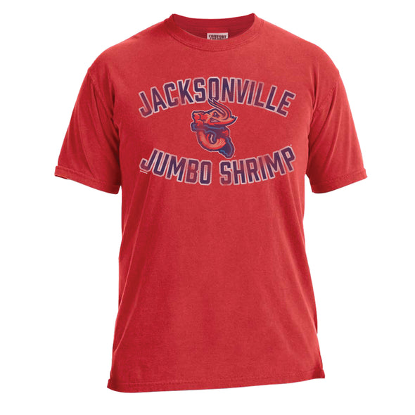 Jacksonville Jumbo Shrimp Bimm Ridder Red Comfort Colors Tee